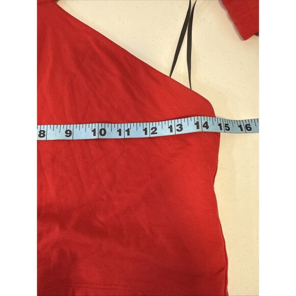 SER O YA Crop Top Women L Red Ellis Twist Cutoutcore Coquette Festival Femme Y2K - Picture 6 of 10